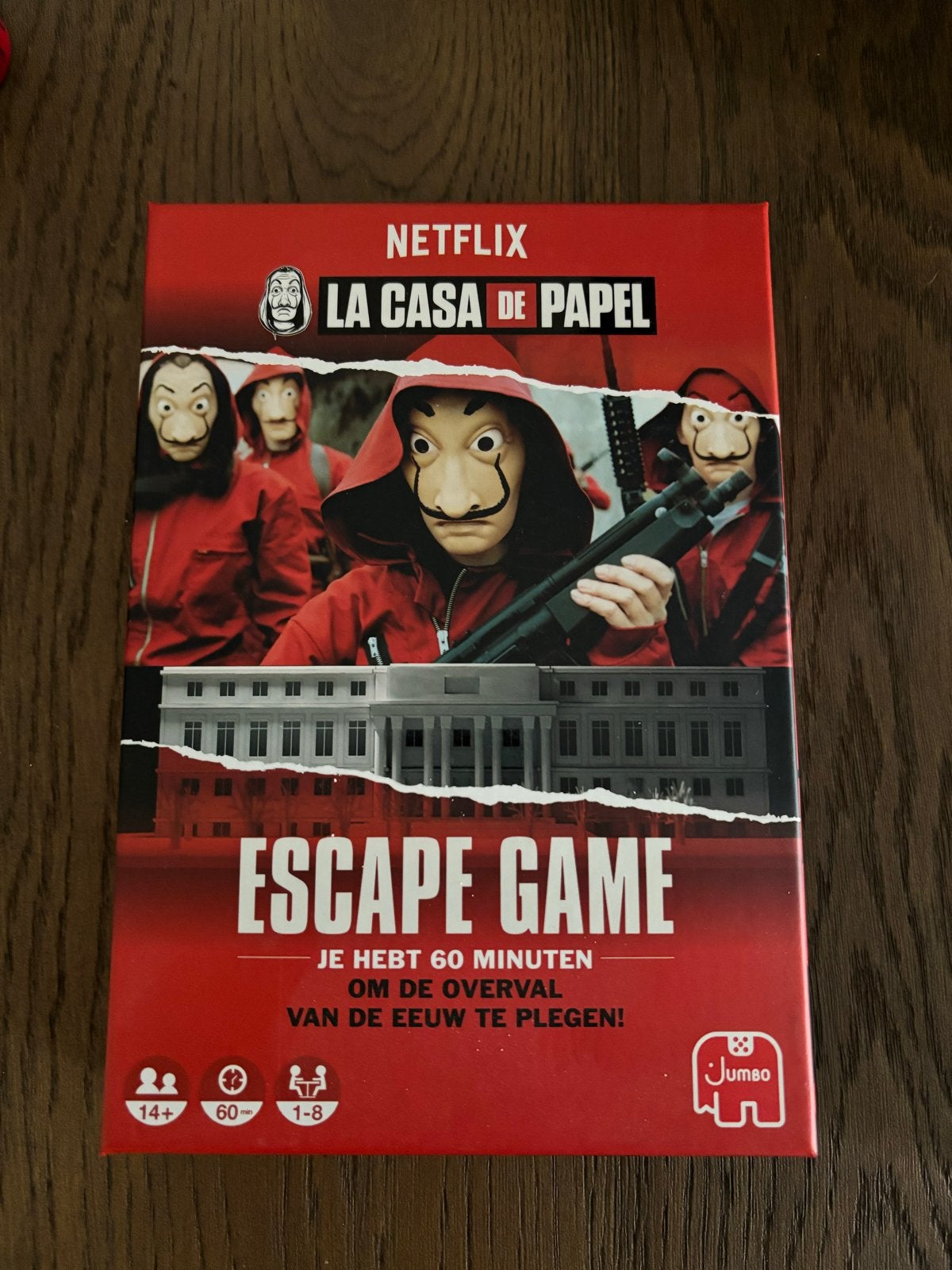 Netflix La Casa de Papel Escape Game Jumbo, Een of twee spelers, Ophalen of Verzenden, Zo goed als nieuw