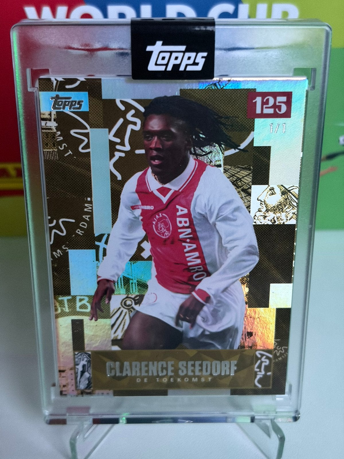 Topps 125 Jaar Ajax - Clarence Seedorf 1/1 “De Toekomst”, Verzenden, Zo goed als nieuw, Ajax, Poster, Plaatje of Sticker
