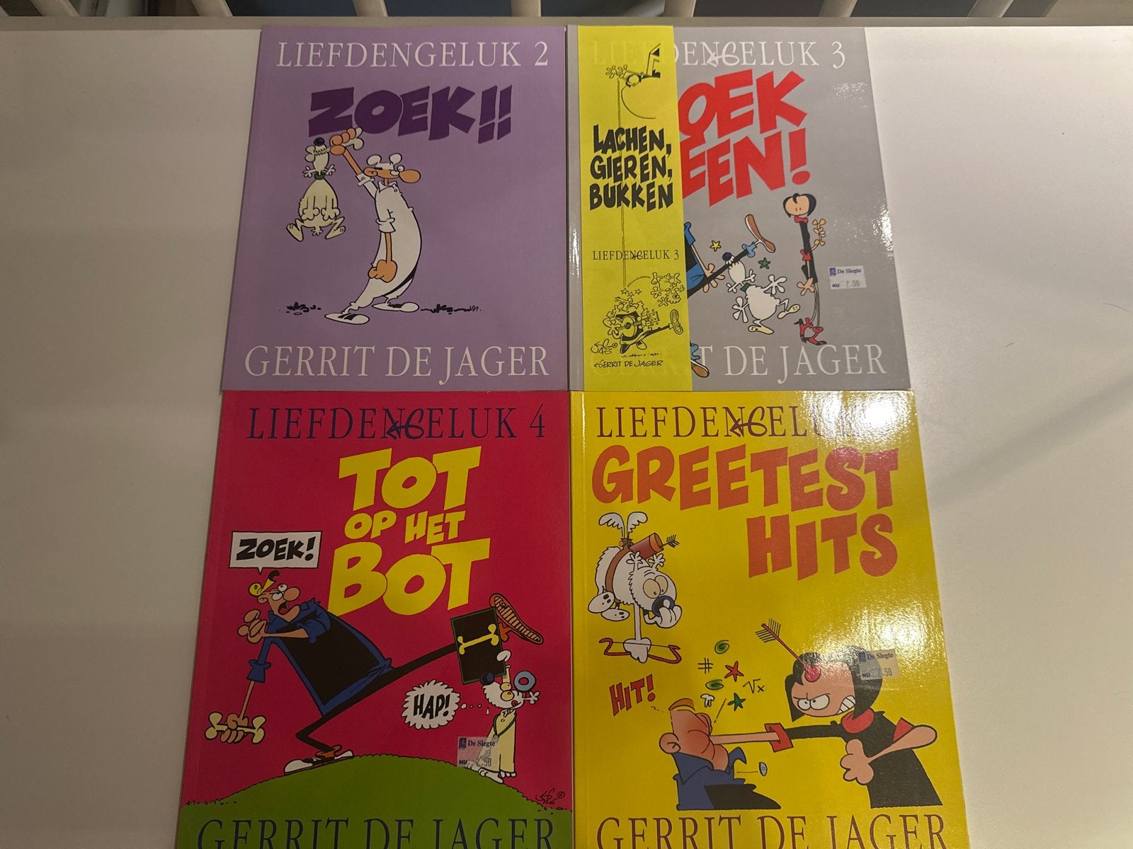 Liefde en Geluk stripboeken - Gerrit de Jager (4 stuks), Boeken, Meerdere stripboeken, Ophalen of Verzenden, Zo goed als nieuw