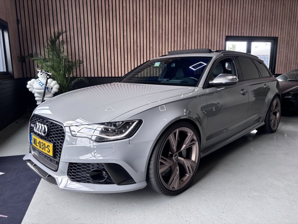 Audi A6 Avant 4.0 TFSI RS6 PANO!SLINE!MATRIX! (bj 2014), Auto's, Audi, Automaat, Euro 5, Gebruikt, 8 cilinders