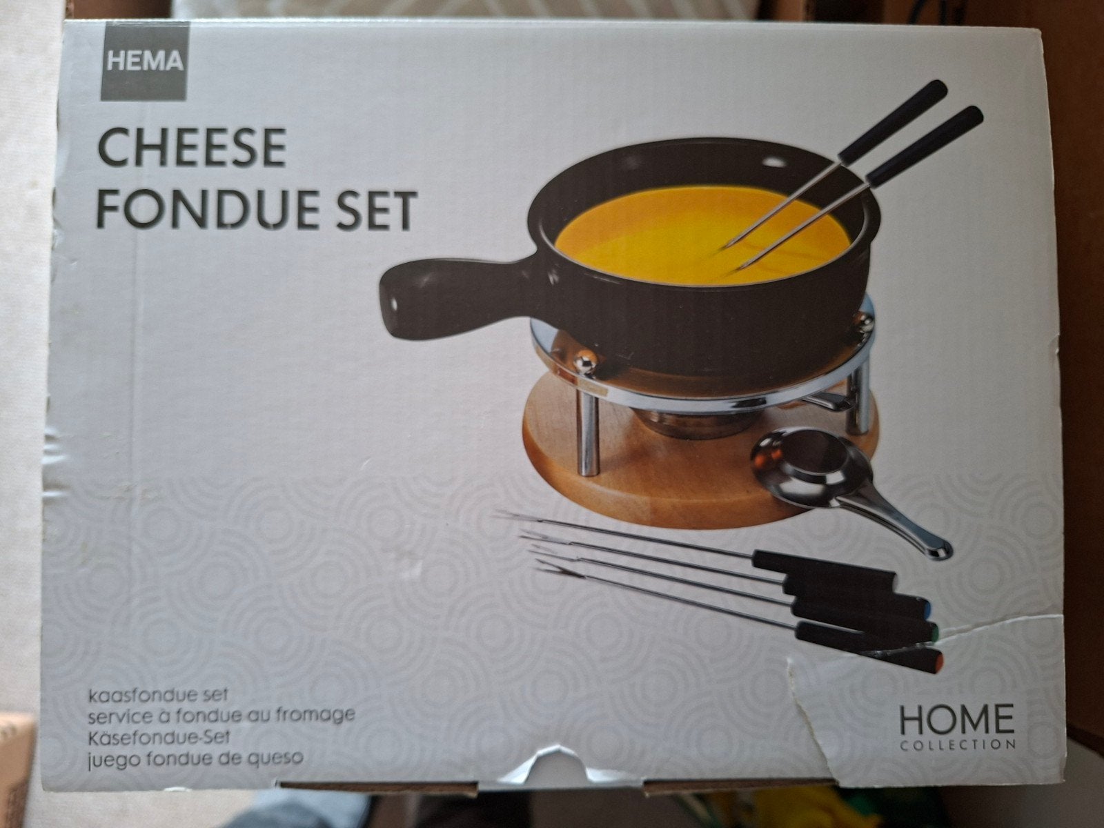 Hema Kaasfondue Set - Home Collection, Overige typen, Nieuw, Ophalen of Verzenden, Zwart