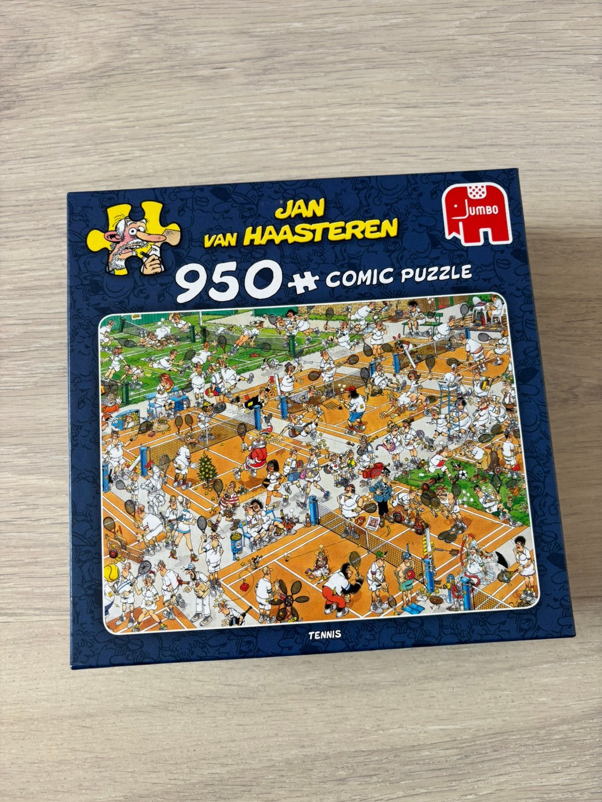 Jan van Haasteren puzzel 950 Tennis, Ophalen, 500 t/m 1500 stukjes, Zo goed als nieuw