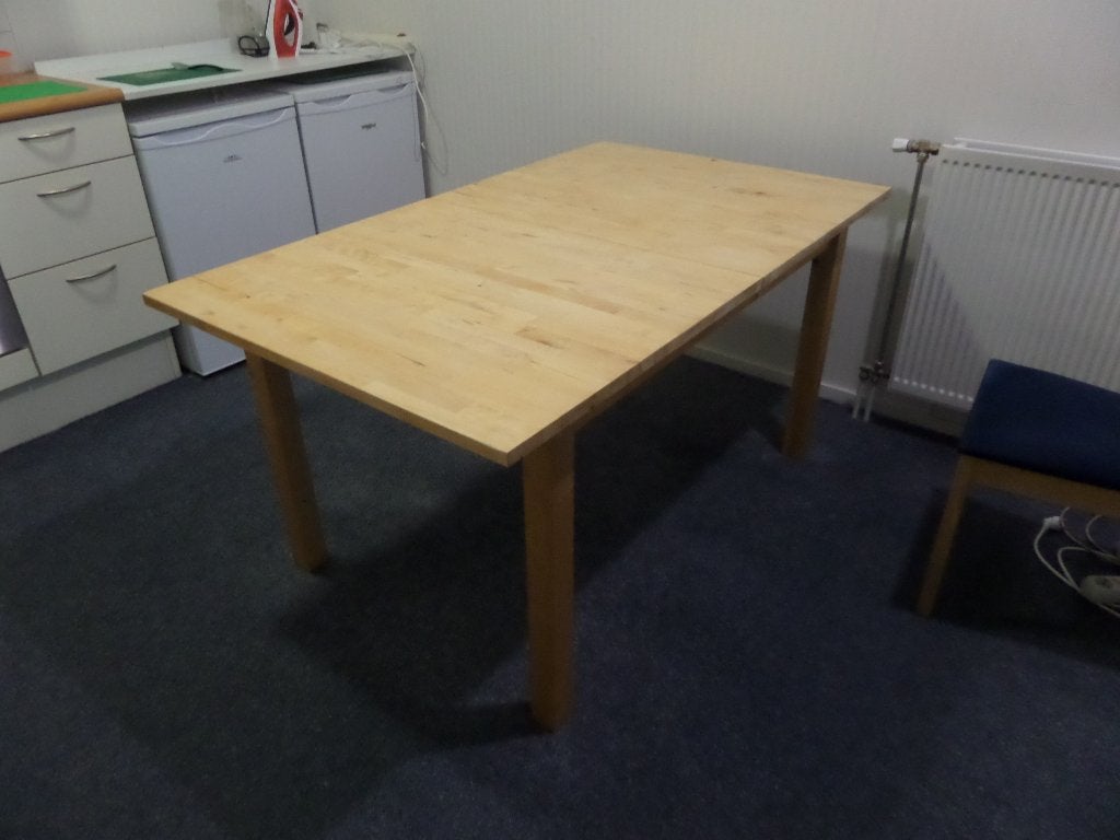 ikea norden eettafel 150/210x90x75, Huis en Inrichting, Ophalen, 100 tot 150 cm, 50 tot 100 cm, Zo goed als nieuw