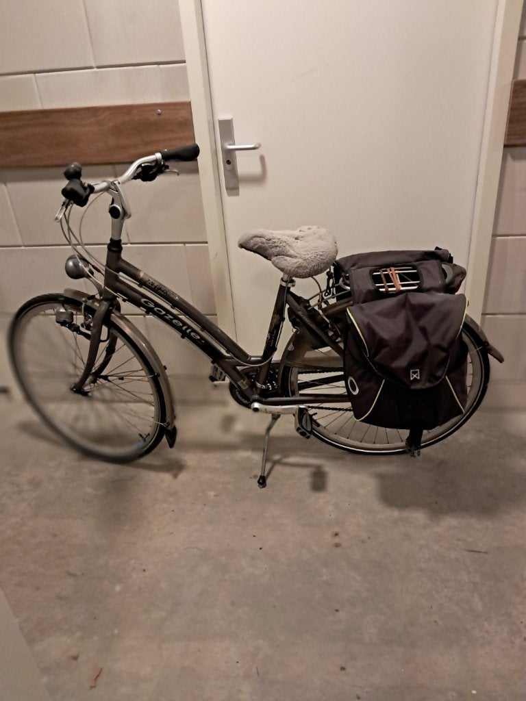 Gazelle fietsen heren en dames fiets, Fietsen en Brommers, Ophalen, Gebruikt, Velgrem, Versnellingen