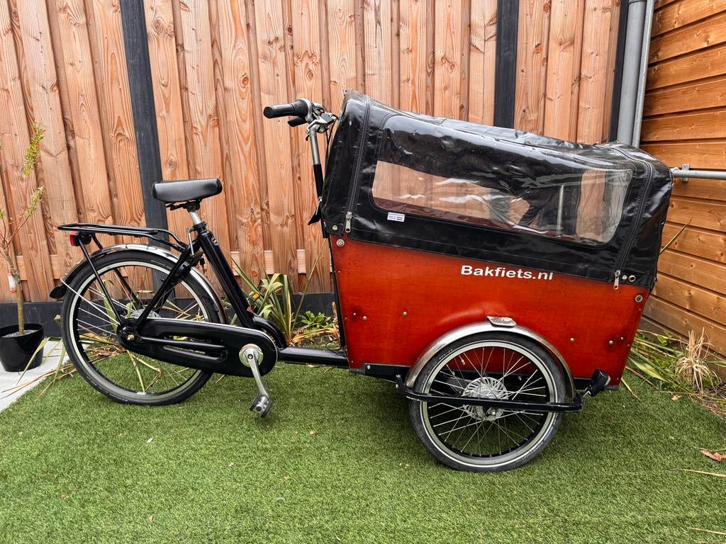 Nette bakfiet NL cargo trike met huif, Overige merken, 4 kinderen of meer, Gebruikt, Huif