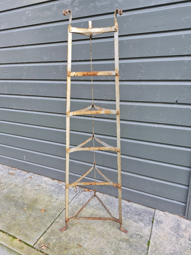 mooi vintage plantenrek, Gebruikt, Minder dan 60 cm, Ophalen of Verzenden, Metaal