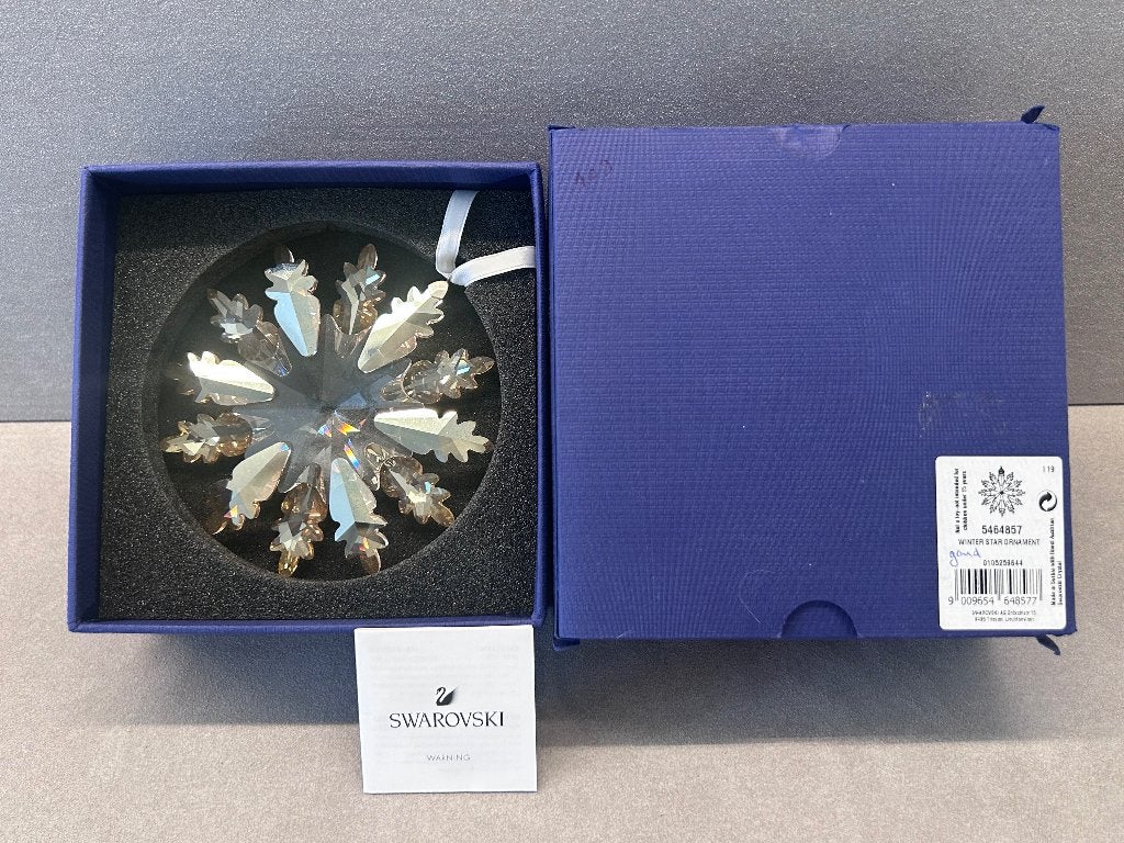 Swarovski SALE Kerst Winter Ster Ornament SALE, Ophalen of Verzenden, Nieuw, Figuurtje