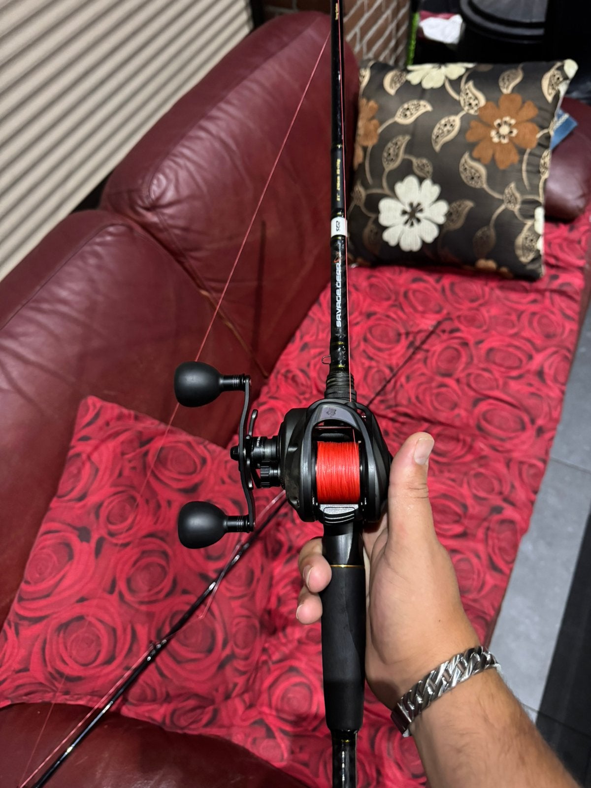 Savage Gear + Abu Garcia Beast, Watersport en Boten, Hengelsport | Roofvissen, Ophalen of Verzenden, Zo goed als nieuw, Werphengel