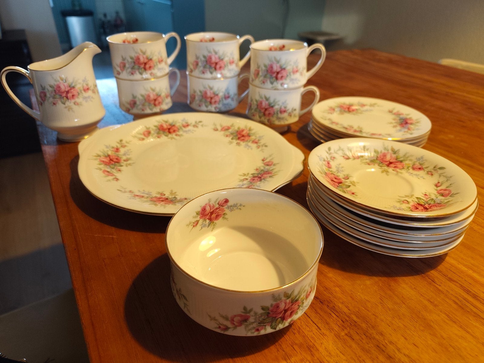 Royal Standard Rambling Rose servies - 21-delig, Ophalen of Verzenden
