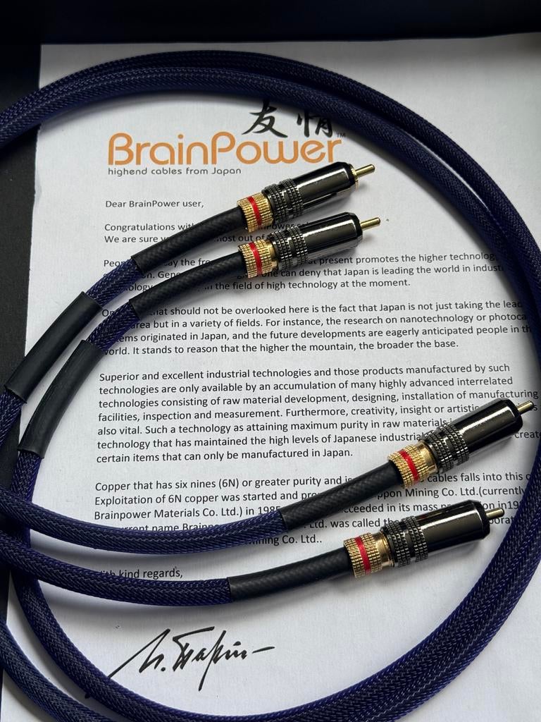 BrainPower Ultimate 1.0m Interlink-kabel - Japanse high end!, Ophalen of Verzenden, Zo goed als nieuw, Minder dan 2 meter, Interlink-kabel