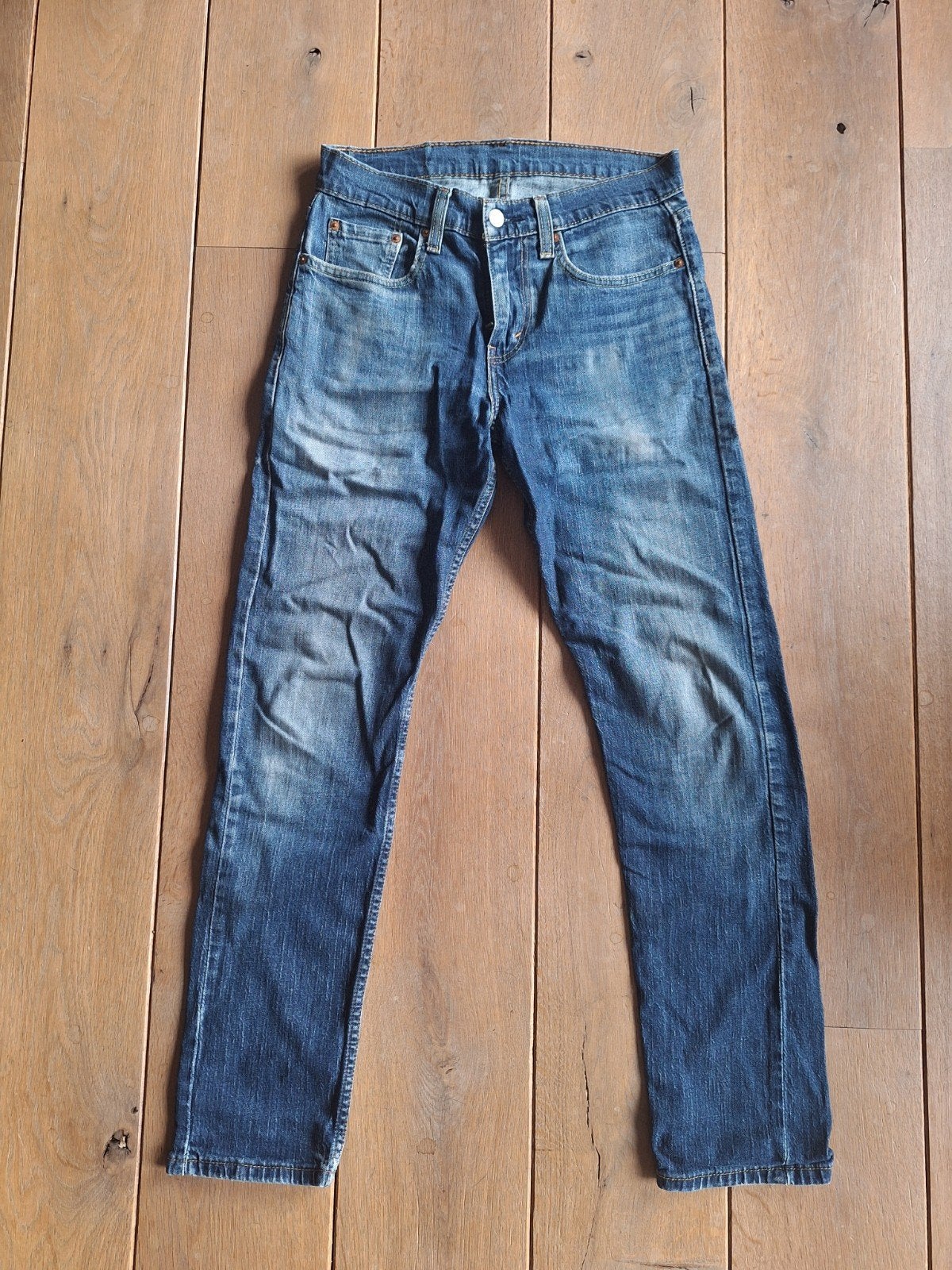 Levi's 512 stoned washed 28 - 32, Blauw, W32 (confectie 46) of kleiner, Ophalen of Verzenden, Gedragen