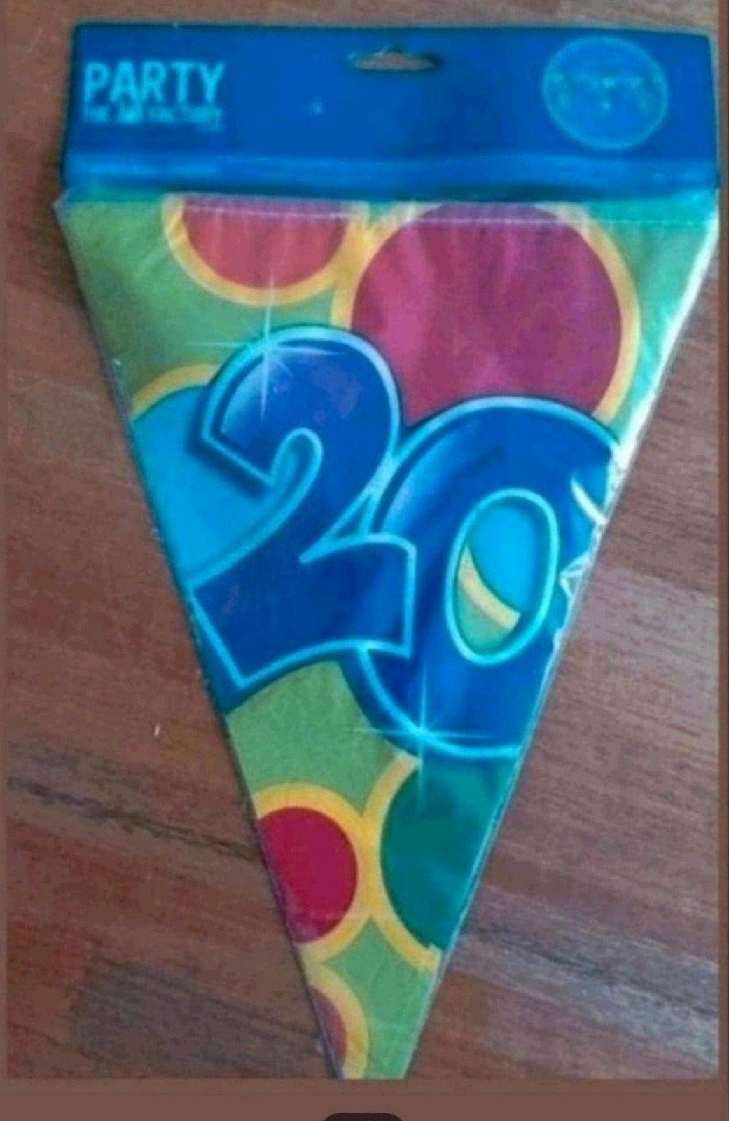 Slinger 20 jaar, feestversiering, Ophalen of Verzenden, Nieuw, Versiering, Verjaardag