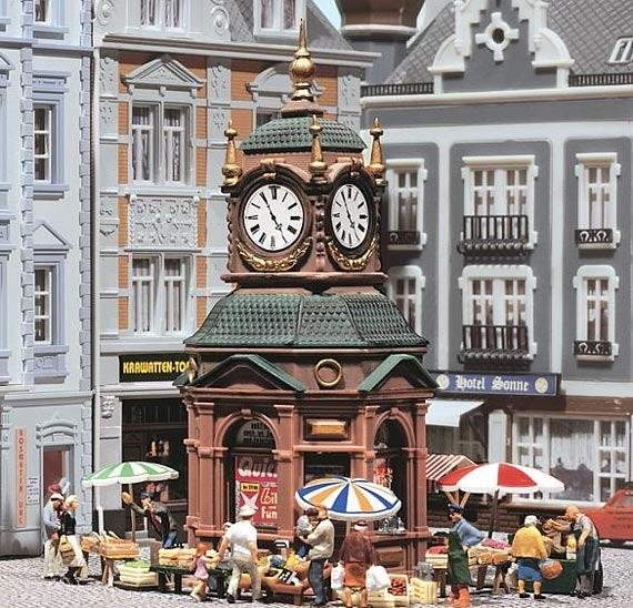 Faller: Klokkenkiosk NIEUW, Hobby en Vrije tijd, Overige merken, Gelijkstroom of Wisselstroom, Brug, Tunnel of Gebouw, Nieuw