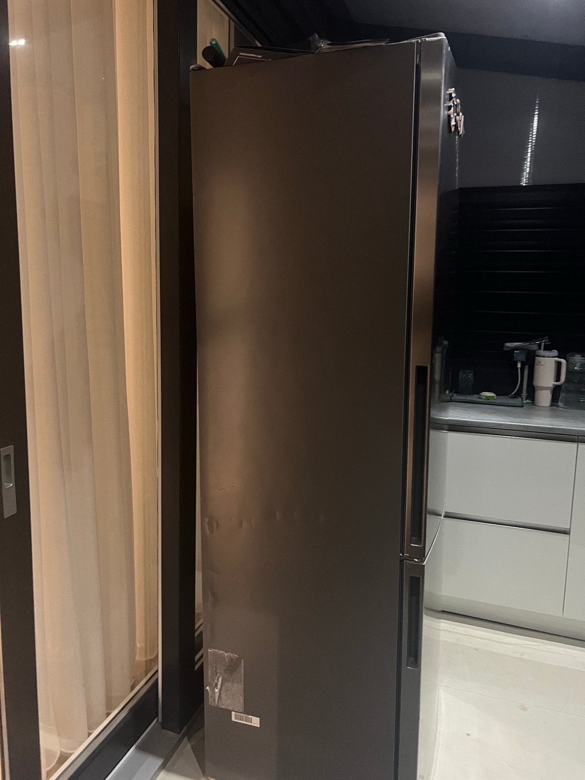 Bosch Koelkast met Vriezer - RVS Look, Witgoed en Apparatuur, Koelkasten en IJskasten, Ophalen, Gebruikt, 200 liter of meer, 60 cm of meer
