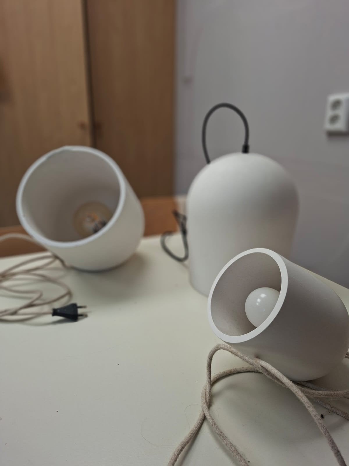 More. Circular duurzame lampen - set van 3 designlampen, Ophalen, Overige materialen, Minder dan 50 cm, Gebruikt