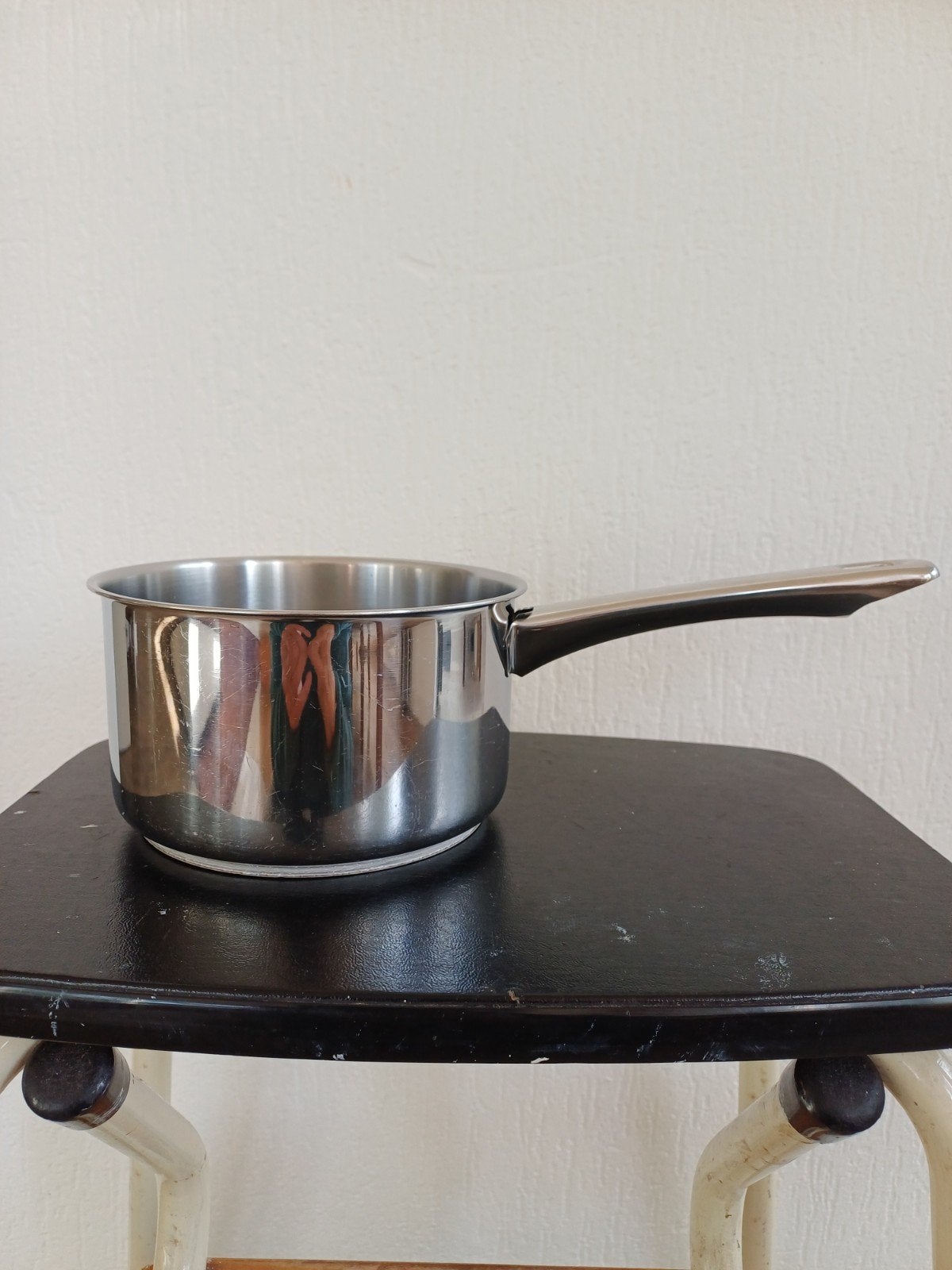 Alva RVS steelpan - 1,5 liter, Huis en Inrichting, Ophalen, Gebruikt, Rvs, Kookpan