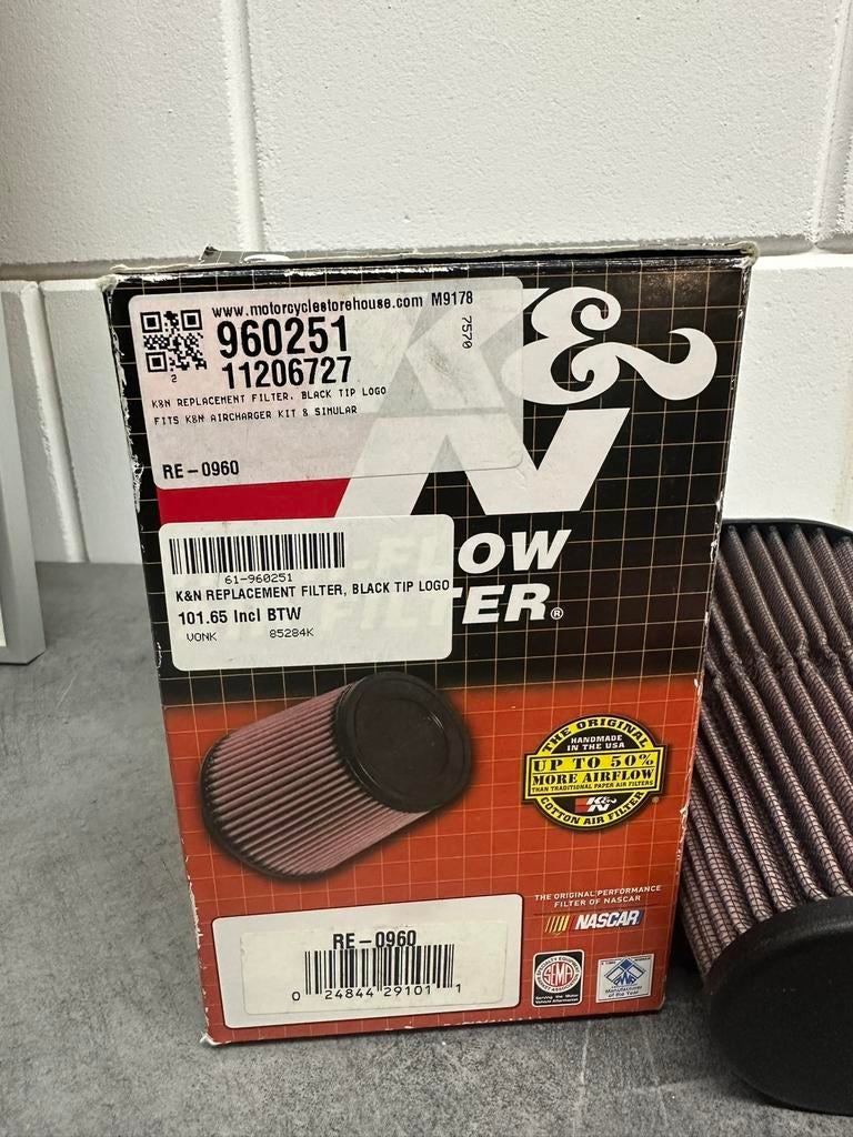 Luchtfilter K&N RE 0960 Motor Harley Davidson, Motoren, Onderdelen | Harley-Davidson, Ophalen of Verzenden, Gebruikt