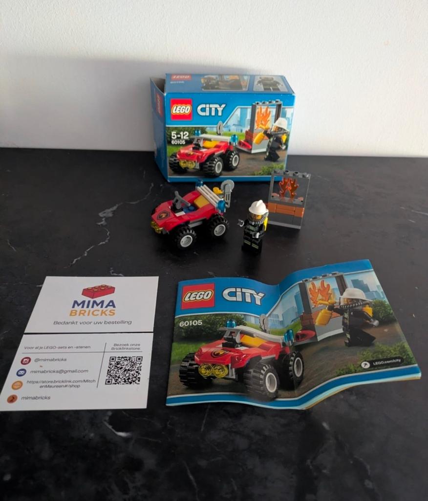 Lego City 60105 Brandweer ATV Complete Set, Lego, Aastvej 1, 7190 Billund, Denmark, Ophalen of Verzenden, LEGO System A/S