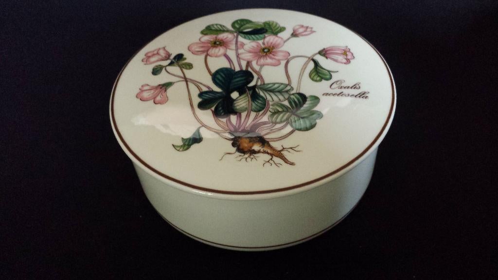 Villeroy & Boch DEKSELDOOS <> BOTANICA, Oxalis Acetosella 2, Ophalen of Verzenden, Zo goed als nieuw, Porselein, Overige typen