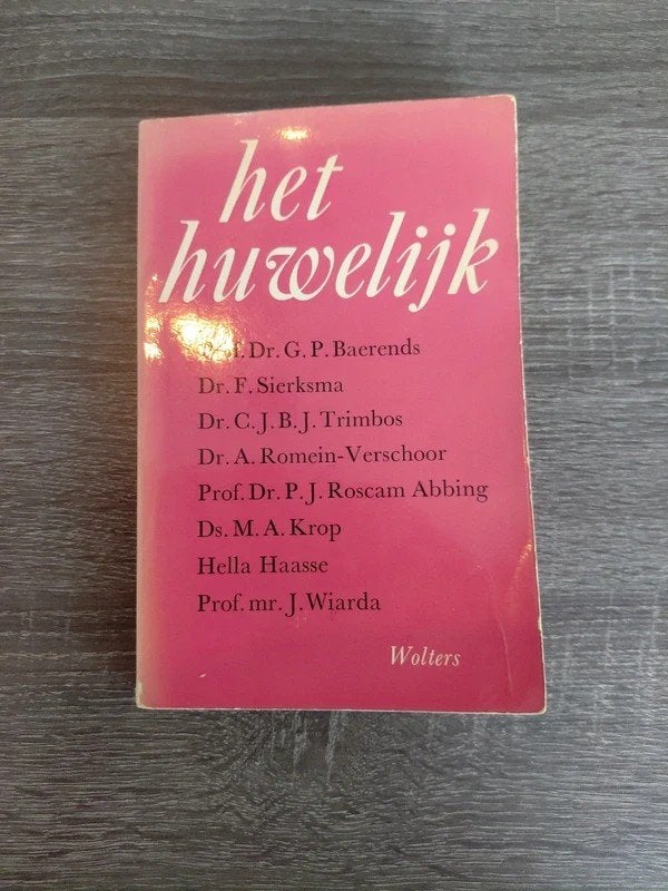 Het Huwelijk - Voordrachten Rijksuniversiteit Groningen 1965, Ophalen of Verzenden