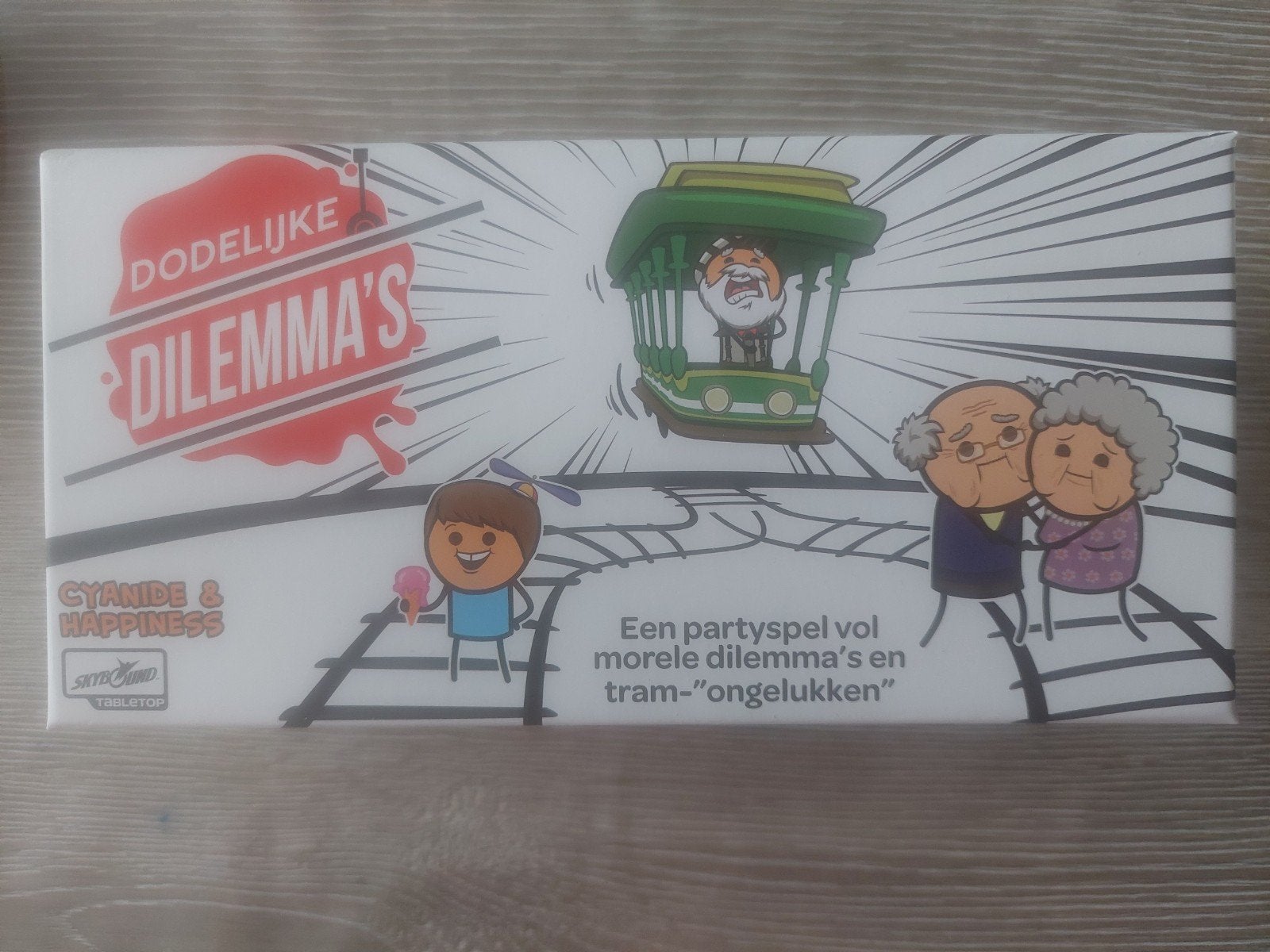 Dodelijke Dilemma's: Een partyspel vol morele keuzes, Drie of vier spelers, Ophalen of Verzenden, Nieuw, Say Something