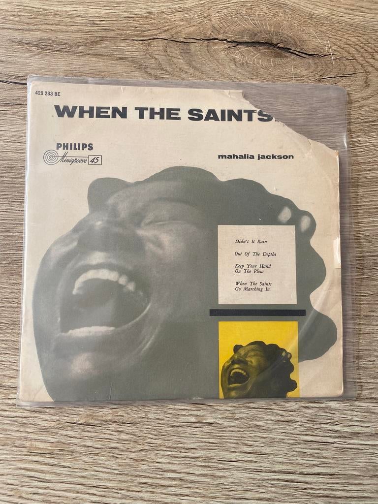 Vintage Gospel EP – Mahalia Jackson – When The Saints, Ophalen of Verzenden, Gebruikt, 7 inch