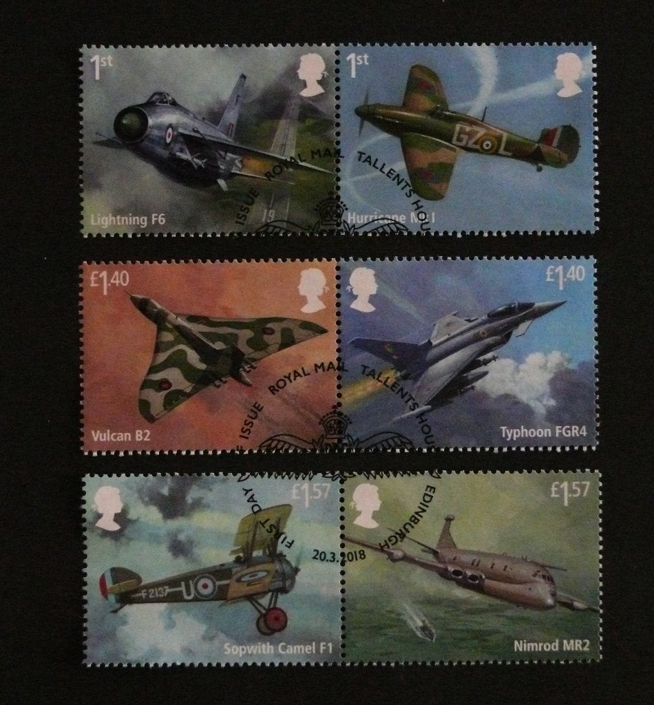 UK / Engeland 2018 RAF 100 Jaar, Verzenden, Gestempeld