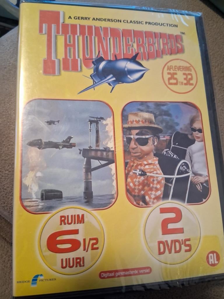 Thunderbirds DVD - Aflevering 25 t/m 32 (2 DVD's)nieuw in ve, Cd's en Dvd's, Dvd's | Tv en Series, Nieuw in verpakking, Actie en Avontuur
