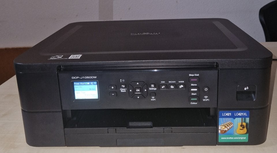 Printer Brother DCP-J1050DW, Kleur printen, Printer, Inkjetprinter, Draadloos