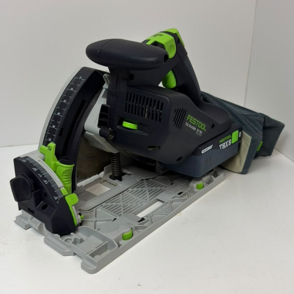 Festool TSC 55 KSEB + 2 Accu's + Lader | Zeer netjes, Doe-het-zelf en Verbouw, Festool, Zo goed als nieuw, Support@festool.com