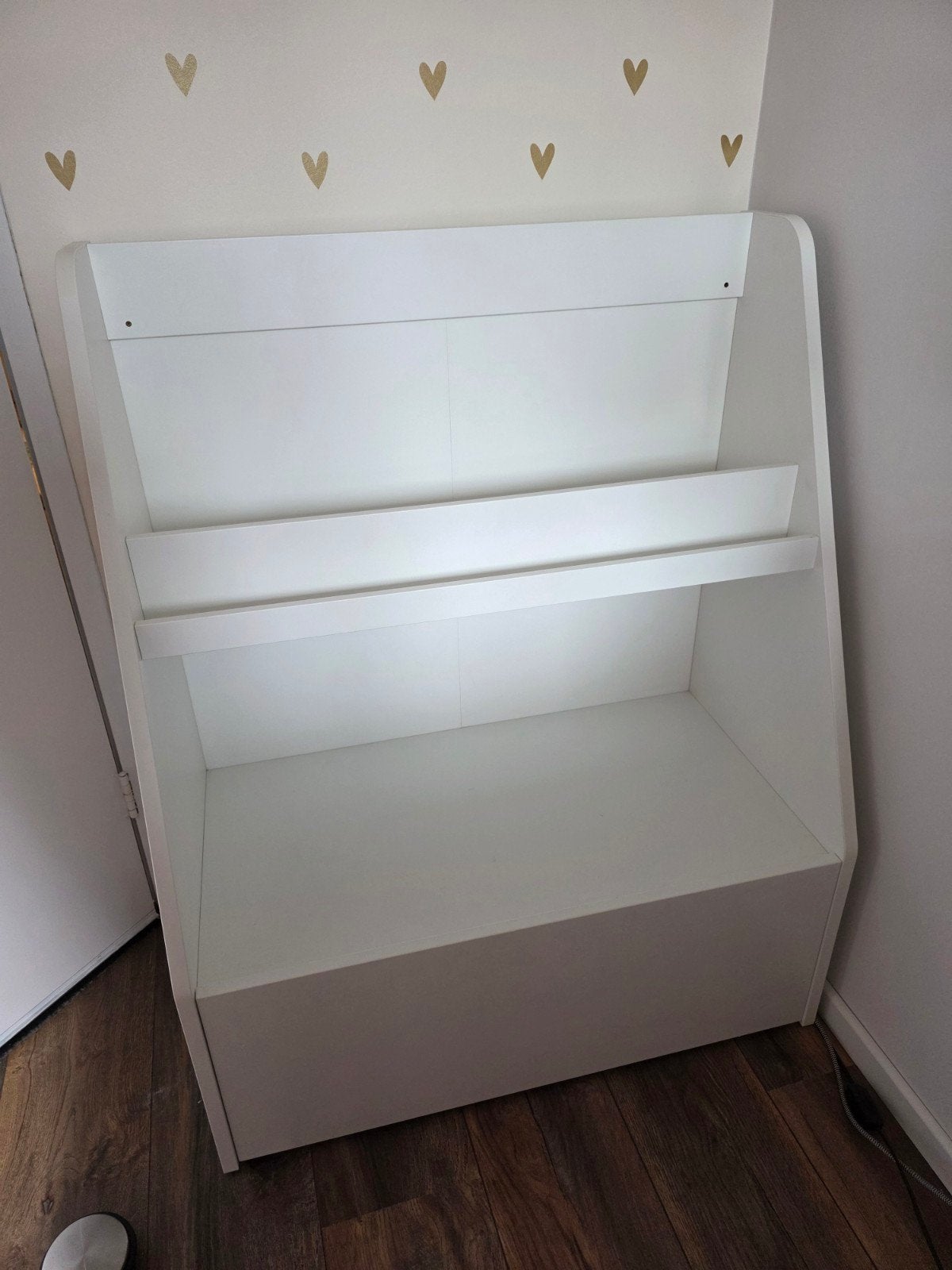 Ikea BERGIG witte kast met schappen en lade, Ophalen, 100 tot 150 cm, 50 tot 100 cm, Zo goed als nieuw