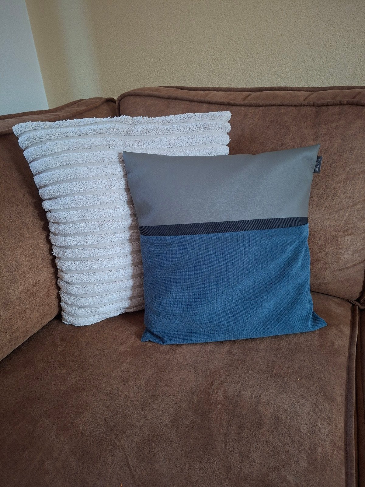 Auping kussen 40x40, Blauw, Vierkant, Nieuw, Ophalen of Verzenden