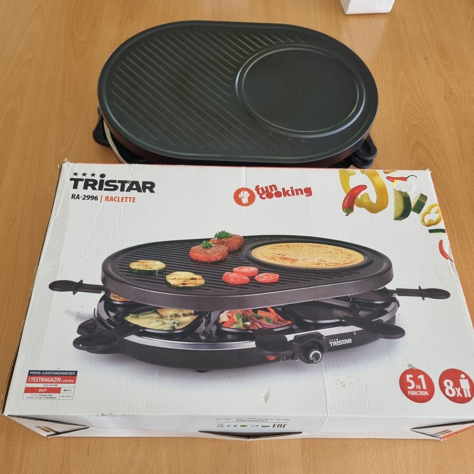 Tristar RA-2996 Raclette Grill, Witgoed en Apparatuur, Ophalen of Verzenden, Nieuw
