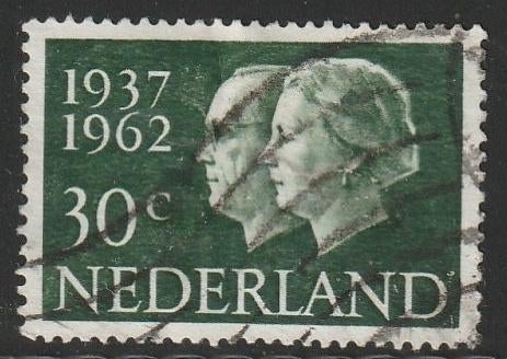 Nederland 1962 765 Huwelijk 30c, Gest, Ophalen of Verzenden, Na 1940, Gestempeld