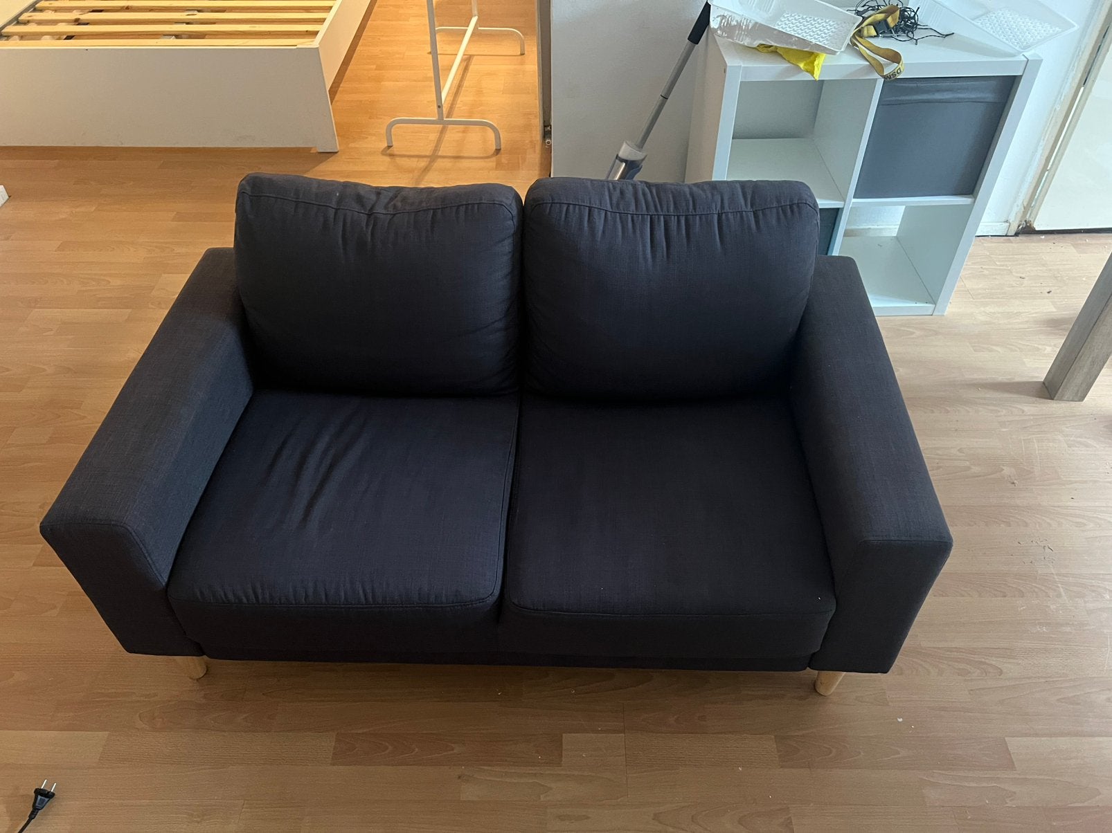 Bankje grijs van de ikea, Ophalen, Tweepersoons, Zo goed als nieuw, Grijs