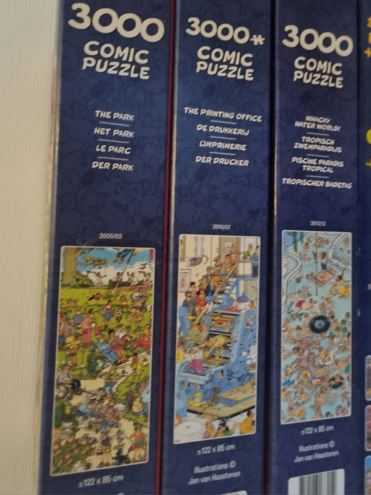 Jan Grote collectie van Haasteren puzzels – 150 t/m 3000 st., Ophalen, Meer dan 1500 stukjes, Zo goed als nieuw, Legpuzzel