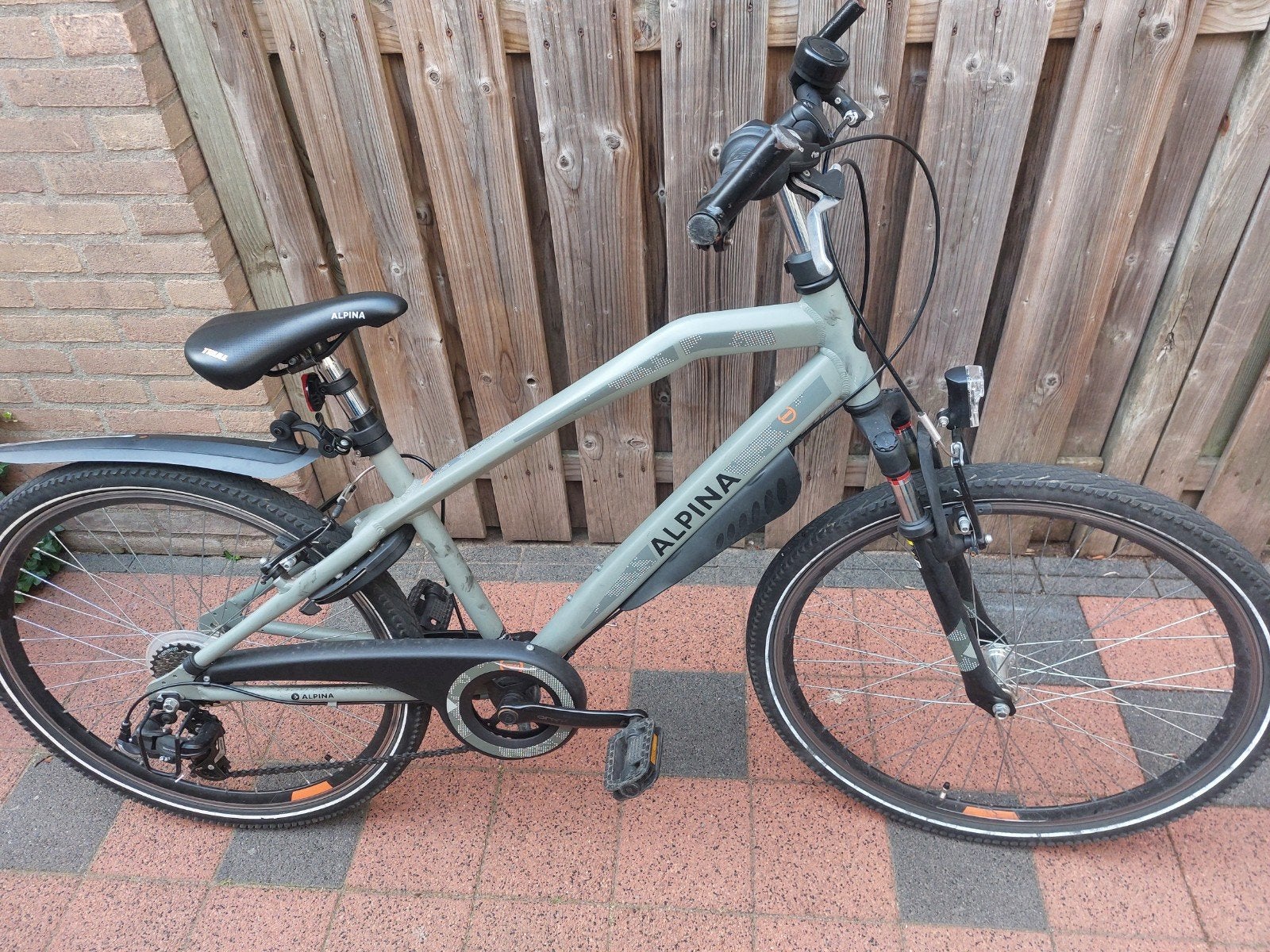 alpine jongens fiets, Fietsen en Brommers, Fietsen | Meisjes, Ophalen, 22 inch, Velgrem, Alpina