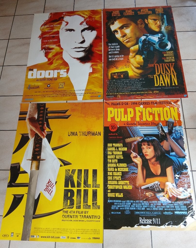 Lot filmposters, Verzamelen, Ophalen, Zo goed als nieuw, Deurposter of groter, Film en Tv