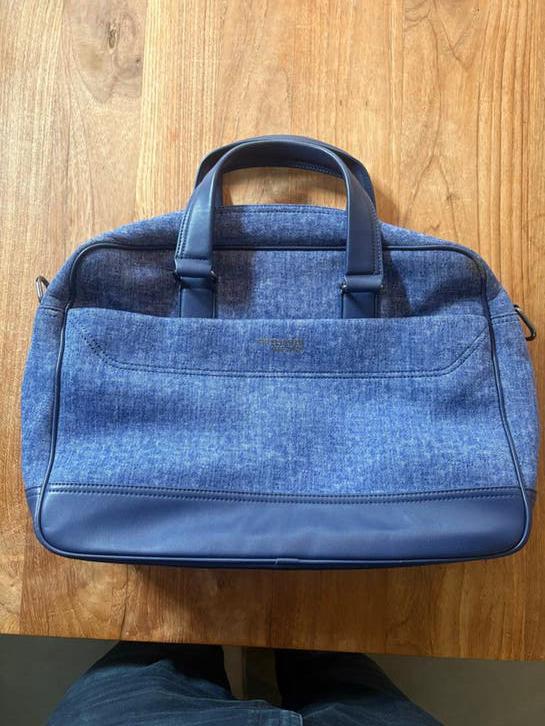Trussardi Jeans Laptoptas/Aktetas - Blauw, Ophalen of Verzenden, Nieuw, Overige typen