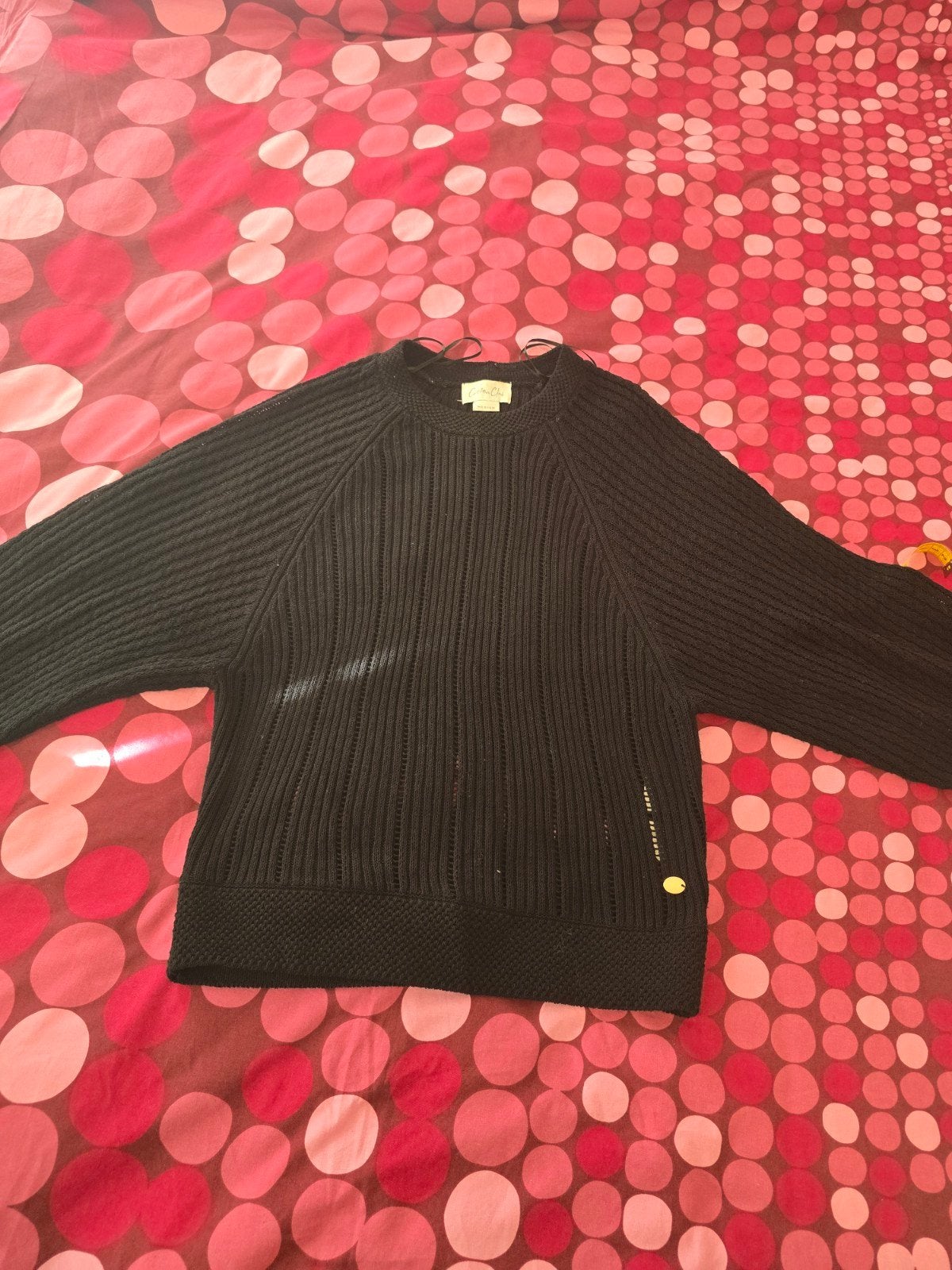 Zwarte trui van Cotton Club - Maat M, Kleding | Dames, Maat 38/40 (M), Zwart, Ophalen of Verzenden, Zo goed als nieuw