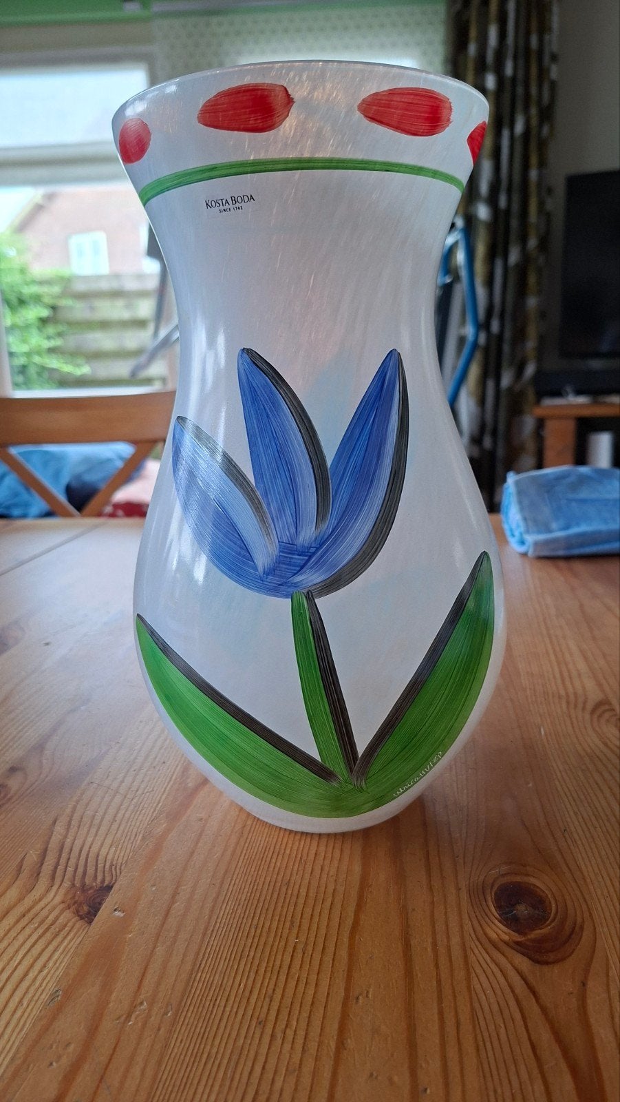kosta boda vaas, Handgemaakt, 28 cm, Object, Ophalen