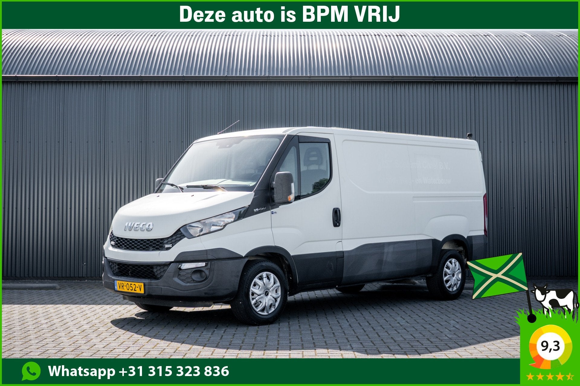Iveco Daily 35S13 L2H1 | 3.5T Trekgewicht | Climate | 3-Zits, Auto's, 13 km/l, Gebruikt, Zwart, Iveco