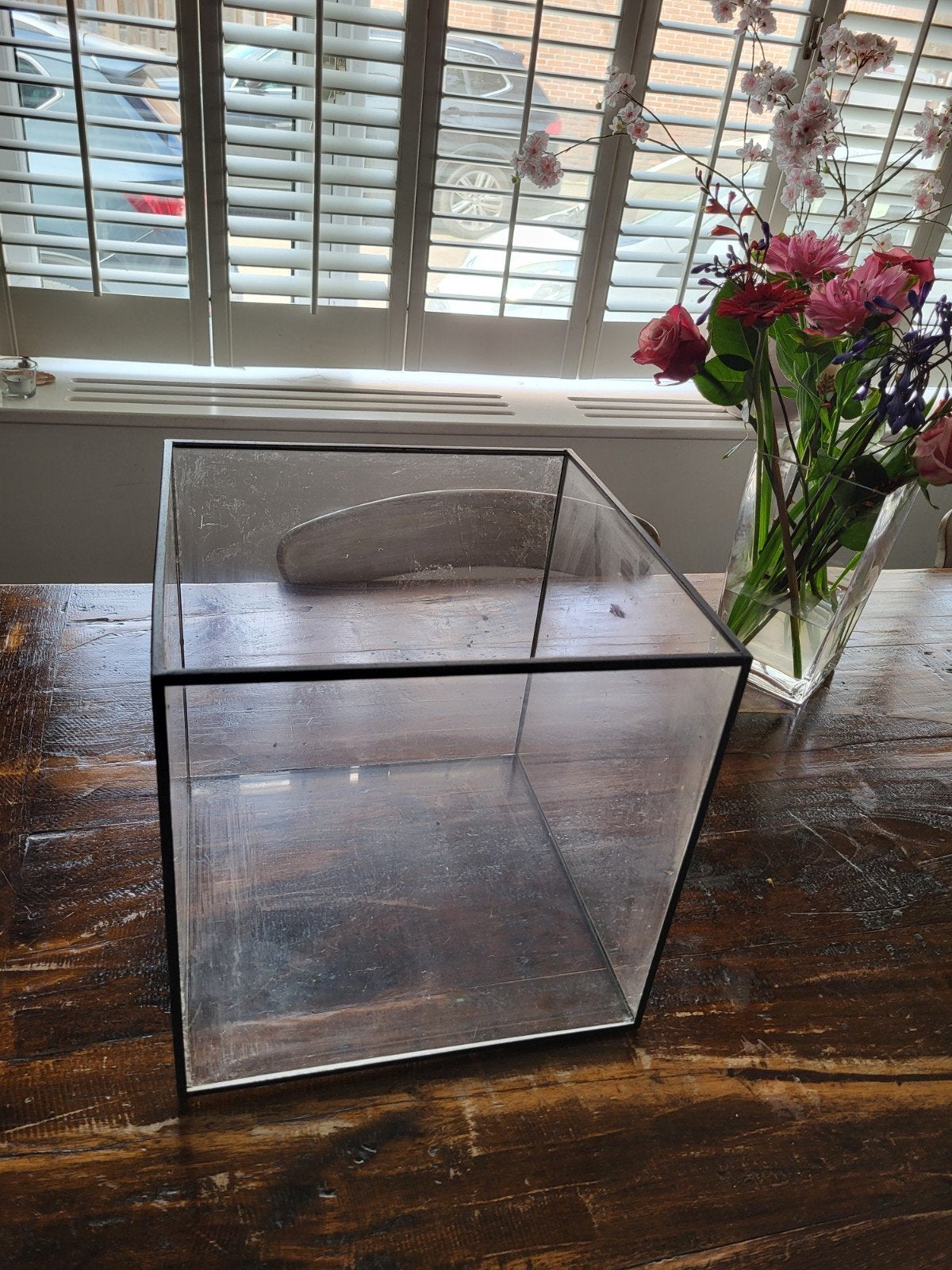 vitrine display kubus mancave showmodel, Ophalen, Leeg aquarium