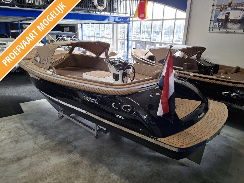 Waterspoor 777 met 52pk Vetus vaarbewijsvrij!, Watersport en Boten, Niet ingevuld, Tender, Binnenboordmotor, Waterspoor