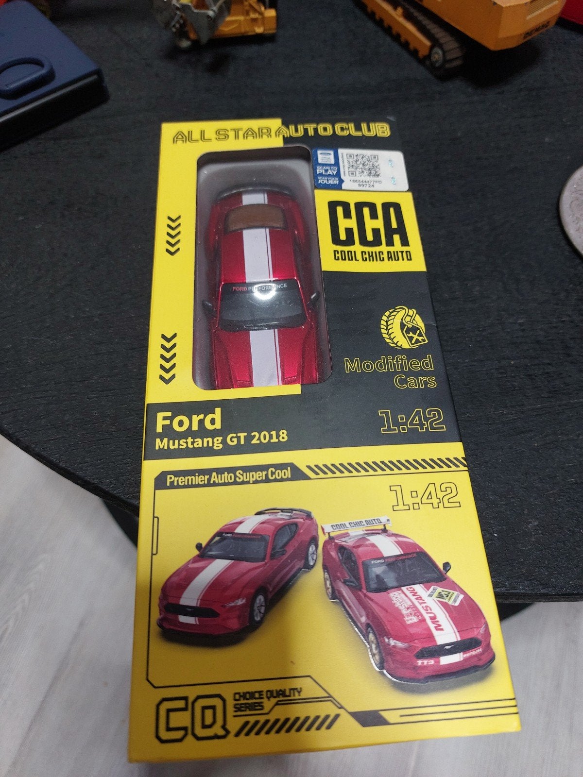Ford Mustang GT 2018 schaalmodel 1:42 - Nieuw in doos, Ophalen of Verzenden