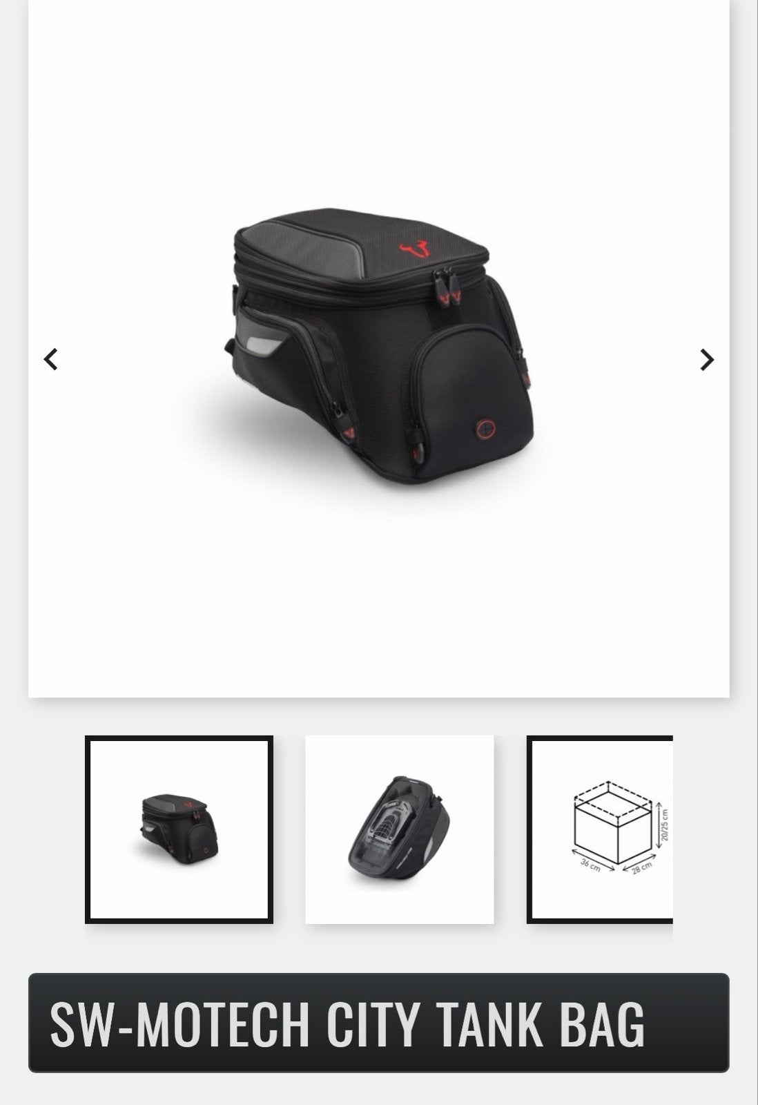 SW-Motech City Tanktas + tankring - Zo goed als nieuw, Ophalen of Verzenden, Zo goed als nieuw