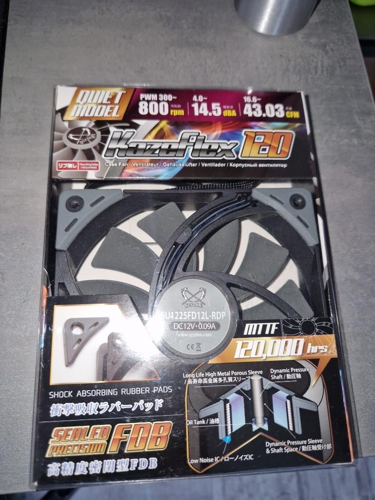 Scythe Kaze Flex 120mm nieuw in de doos, Ophalen of Verzenden, Nieuw, Luchtkoeling