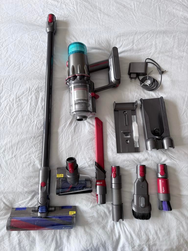 Dyson V12 orgin draadloze steelstofzuiger, Ophalen, Zo goed als nieuw, Reservoir, 2000 watt of meer