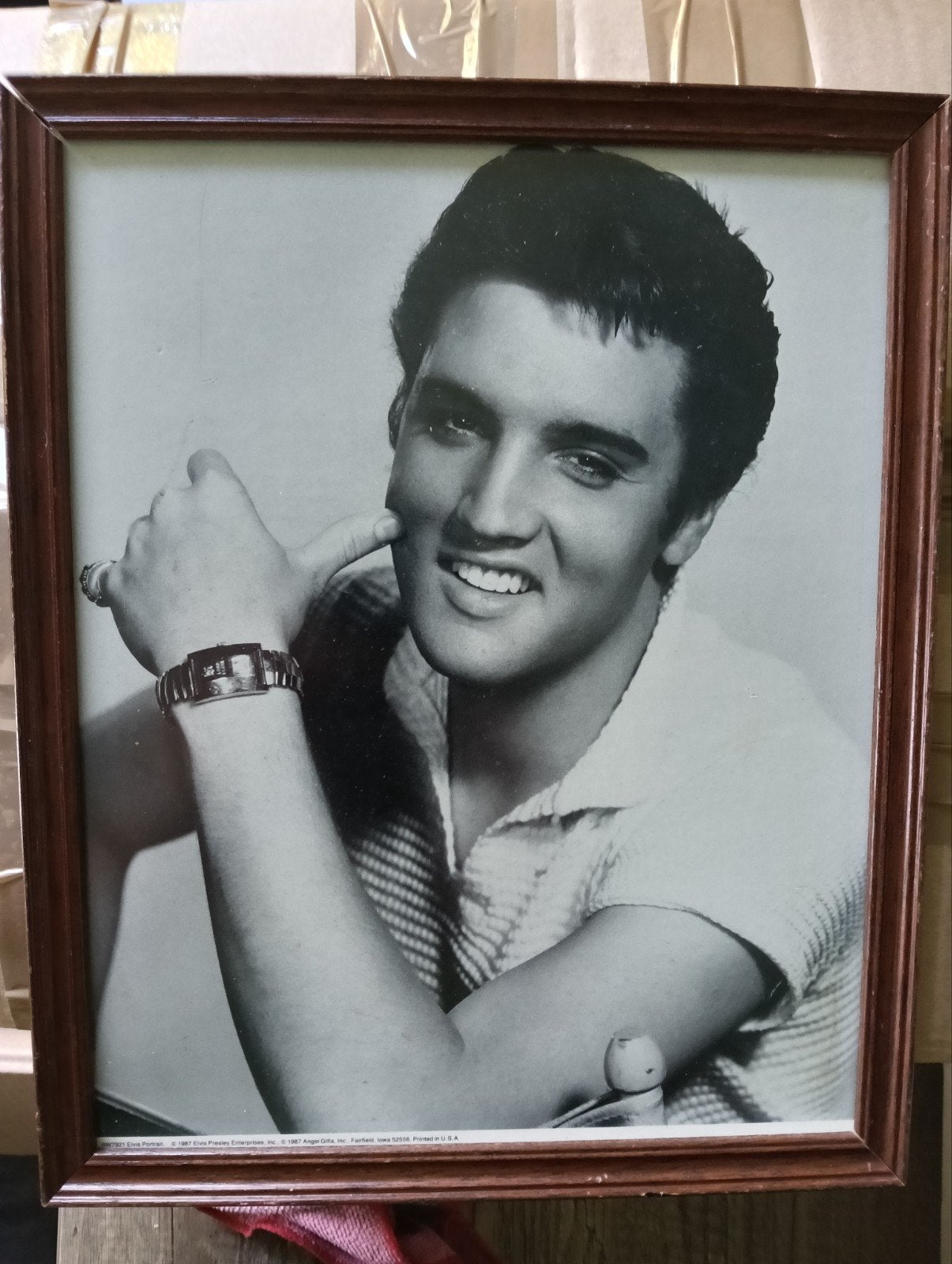 foto Elvis Presley, Verzamelen, Ophalen of Verzenden, Gebruikt, Poster, Artwork of Schilderij