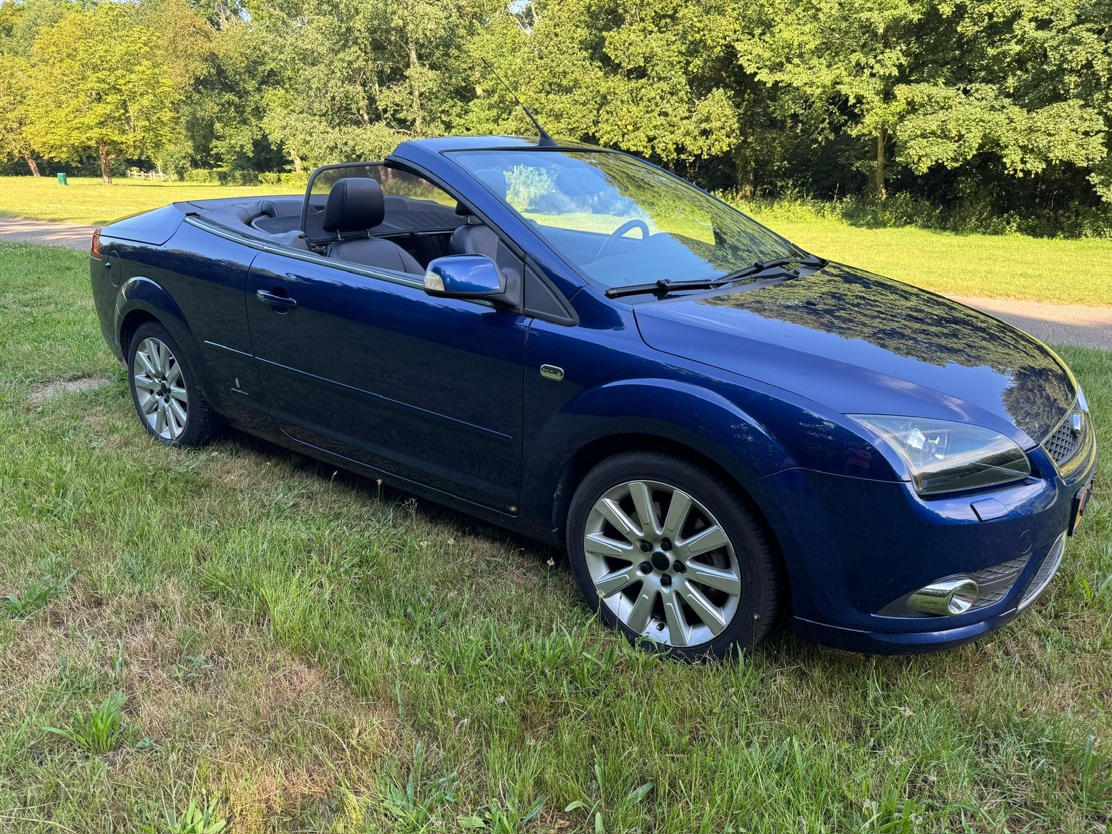 Ford Focus 2.0 107KW CC 2007 Blauw, Auto's, Zwart, 4 cilinders, Cabriolet, Origineel Nederlands